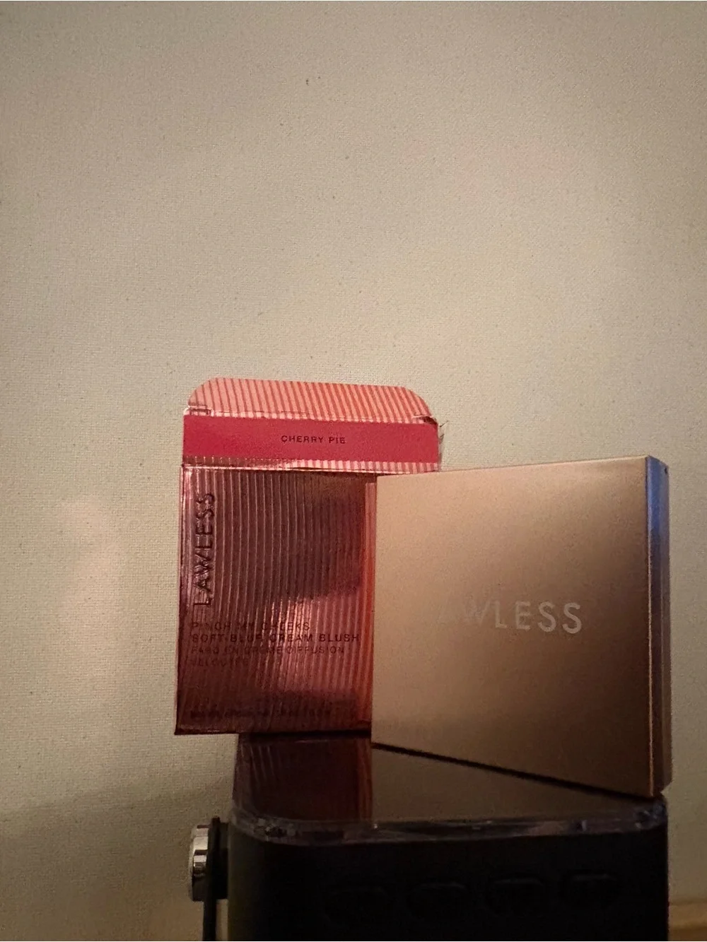 LAWLESS Blush Palette & Box in Cherry Pie Pink and Rose Gold